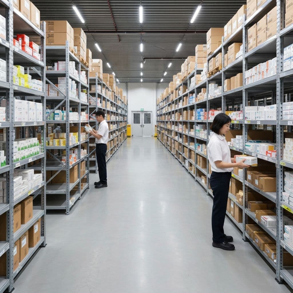 Pharmaceutical distribution warehouse and logistics